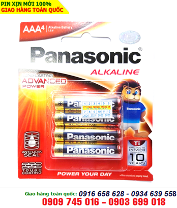 Pin AAA 1,5V Alkaline Panasonic LR03T/4B chính hãng Made in Thailand